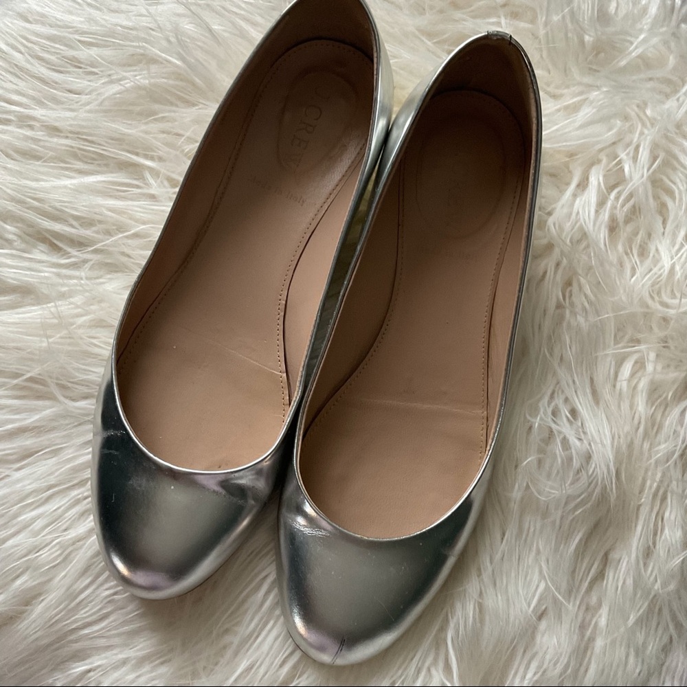 JCREW JANEY GOLD HEEL FLATS sz 7